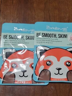 Panda face mask infused with wrinkle reducing retinol